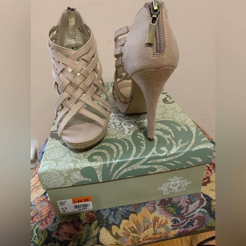 Limelight Maxine Taupe Heels